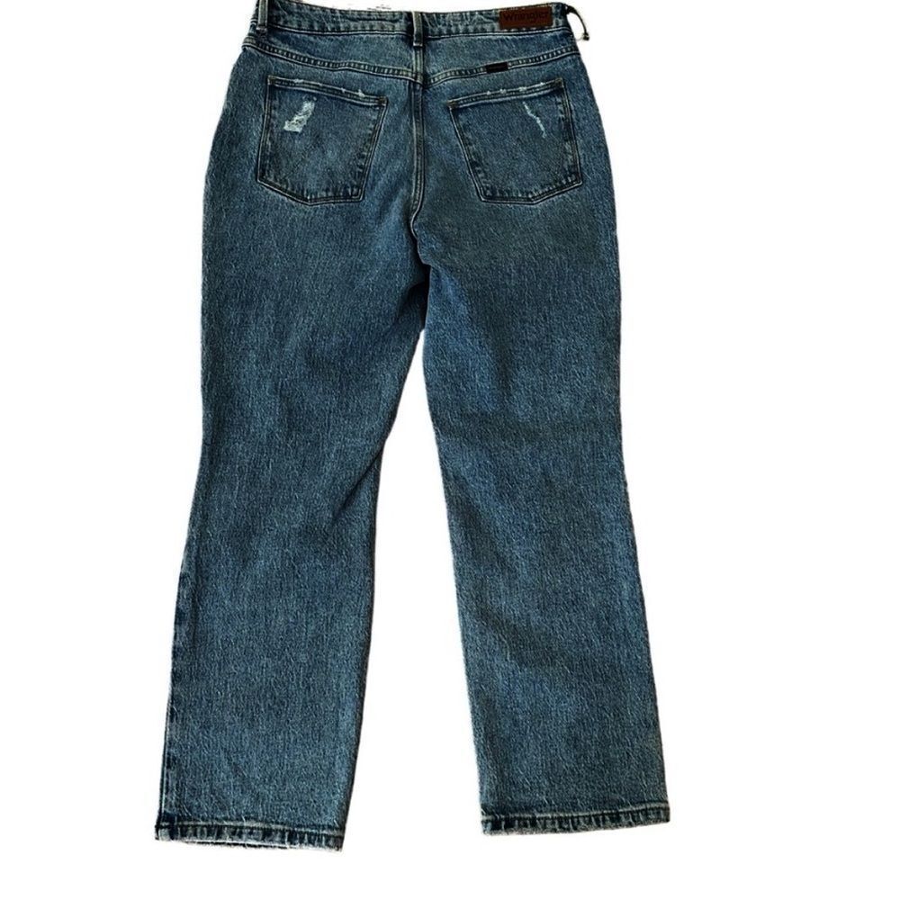 Wrangler :: High Rise True Straight Crop Jeans New Women’s 12 / 31 - Picture 4 of 7